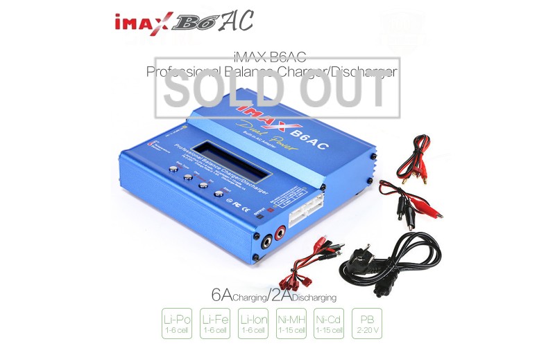 New iMAX B6AC Professional Digital RC Lipo NiMh Battery Balance Charger 